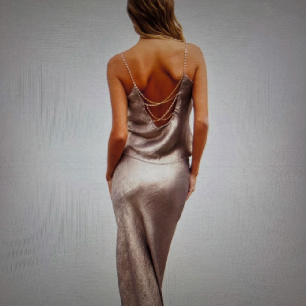 Dress Forum Pull on Platinum Skirt (matching cami sold separately in my closet)